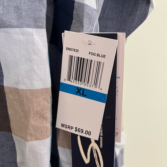 NWT Men’s button down with corduroy elbow patches - Picture 2 of 5